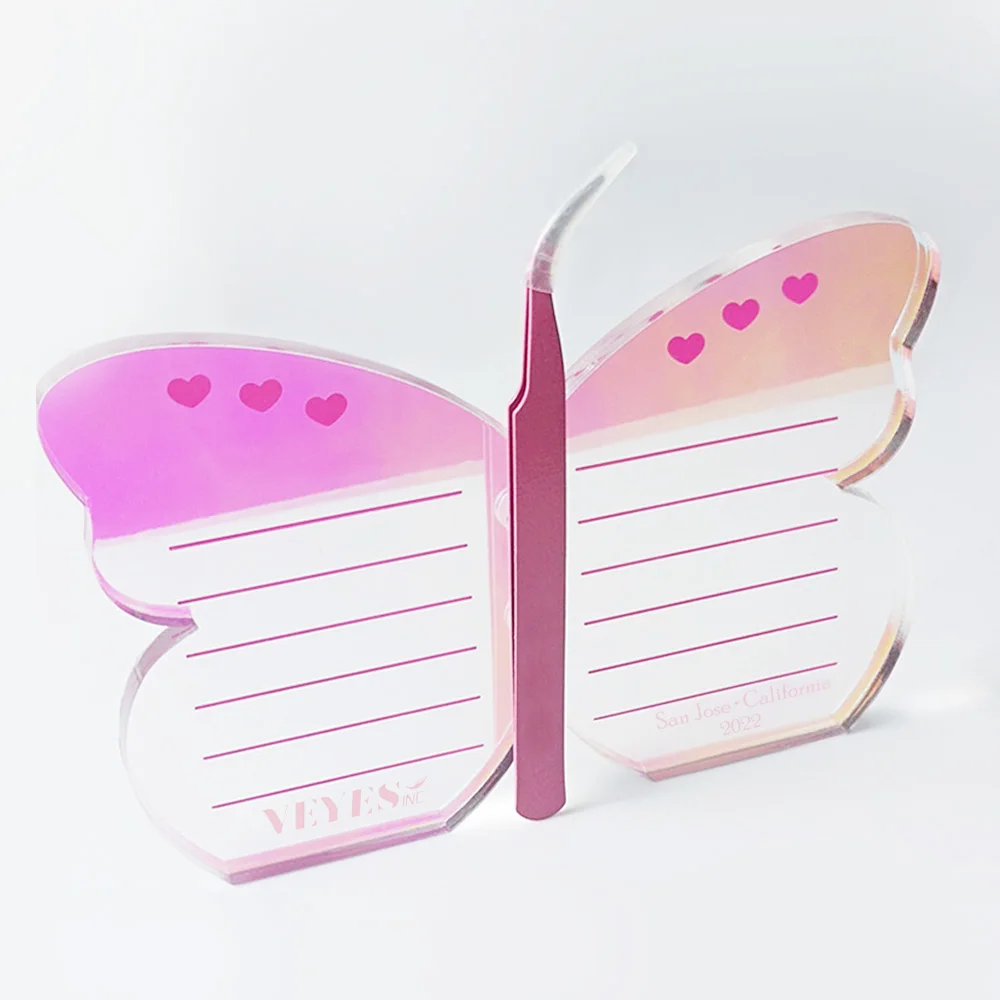 VEYES New Arrival Large Pink Lash Tile With Magnet acrylic palette for eyelash extensions