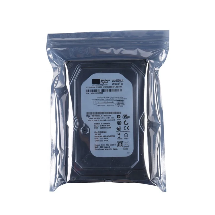 Mobile Phone CASE Electronic Products bolsa antiestatica transparente aluminized Antistatic Shielding Zipper Zip Lock Bag