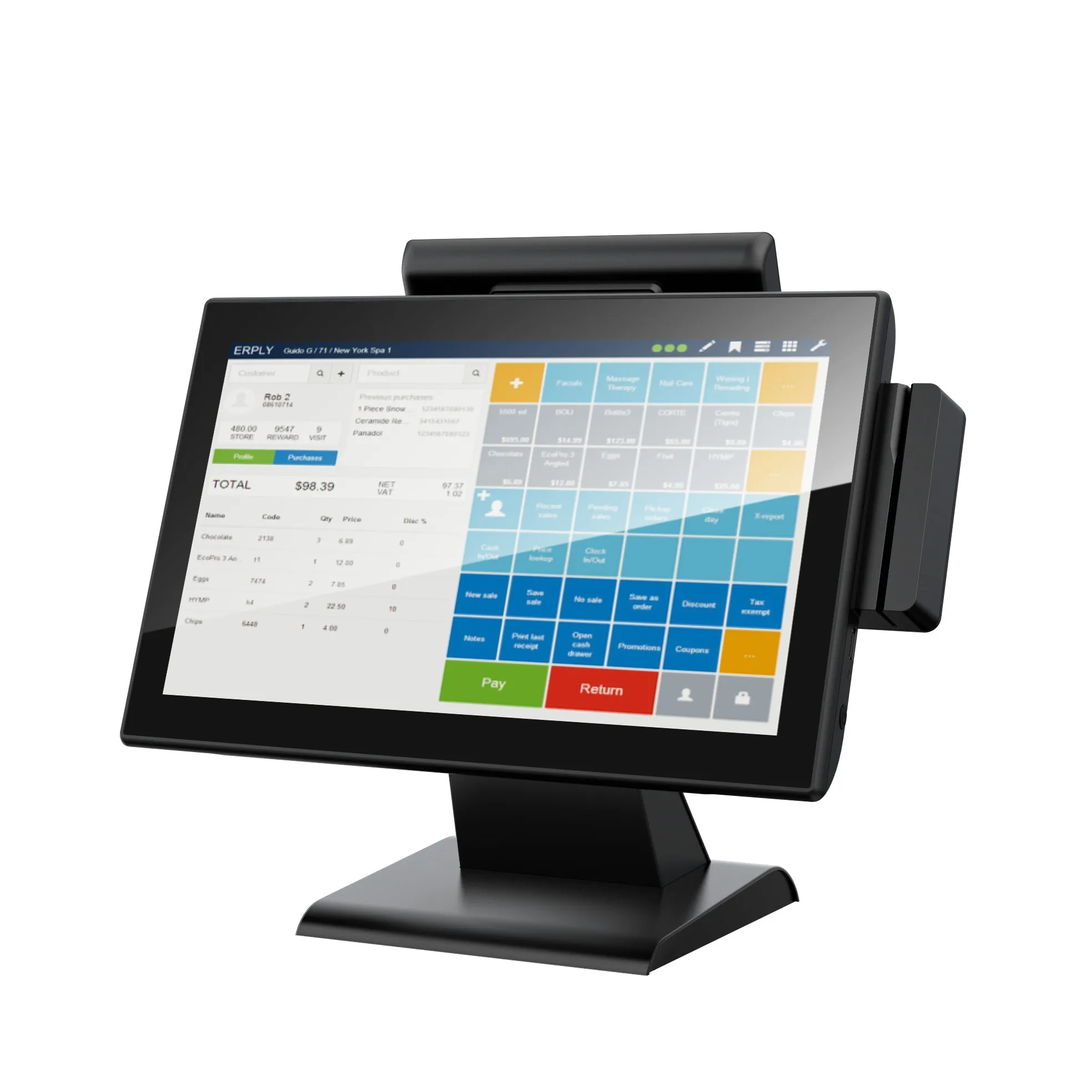 2024 POS System points de vente 15.6 inch touch screen point of sales pos terminal ca