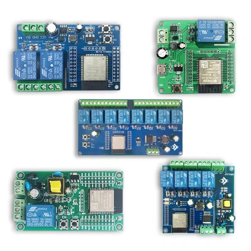 1/2/4/8 канал ESP32 WIFI BLE релейный модуль AC90-250V/DC5-30V блок питания ESP32-WROOM-32E Плата