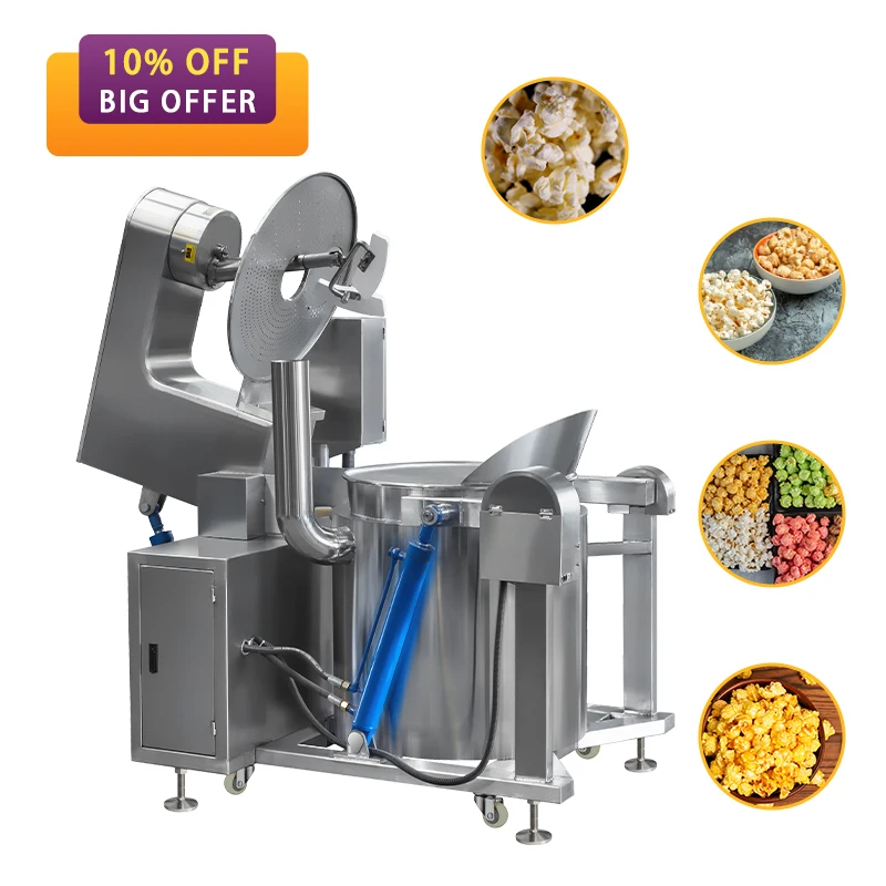 Customized Industrial Electric Popcorn Machine Automatic Popcorn Machine Gas Popcorn Making Machine for Factory