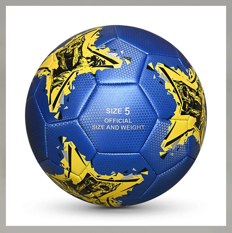 High Quality Team Size 5 Football Ball Customized Logo Soccer Ball with Mesh Pattern TPU Leather for Training Promotional Use