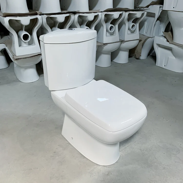SAIRI China factory price home toilet washdown square Toilet Sanitary Ware Two Piece Toilet for Africa middle east market