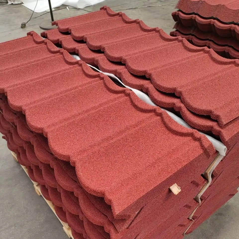 Stone Chips/Sand coated metal roofing sheets