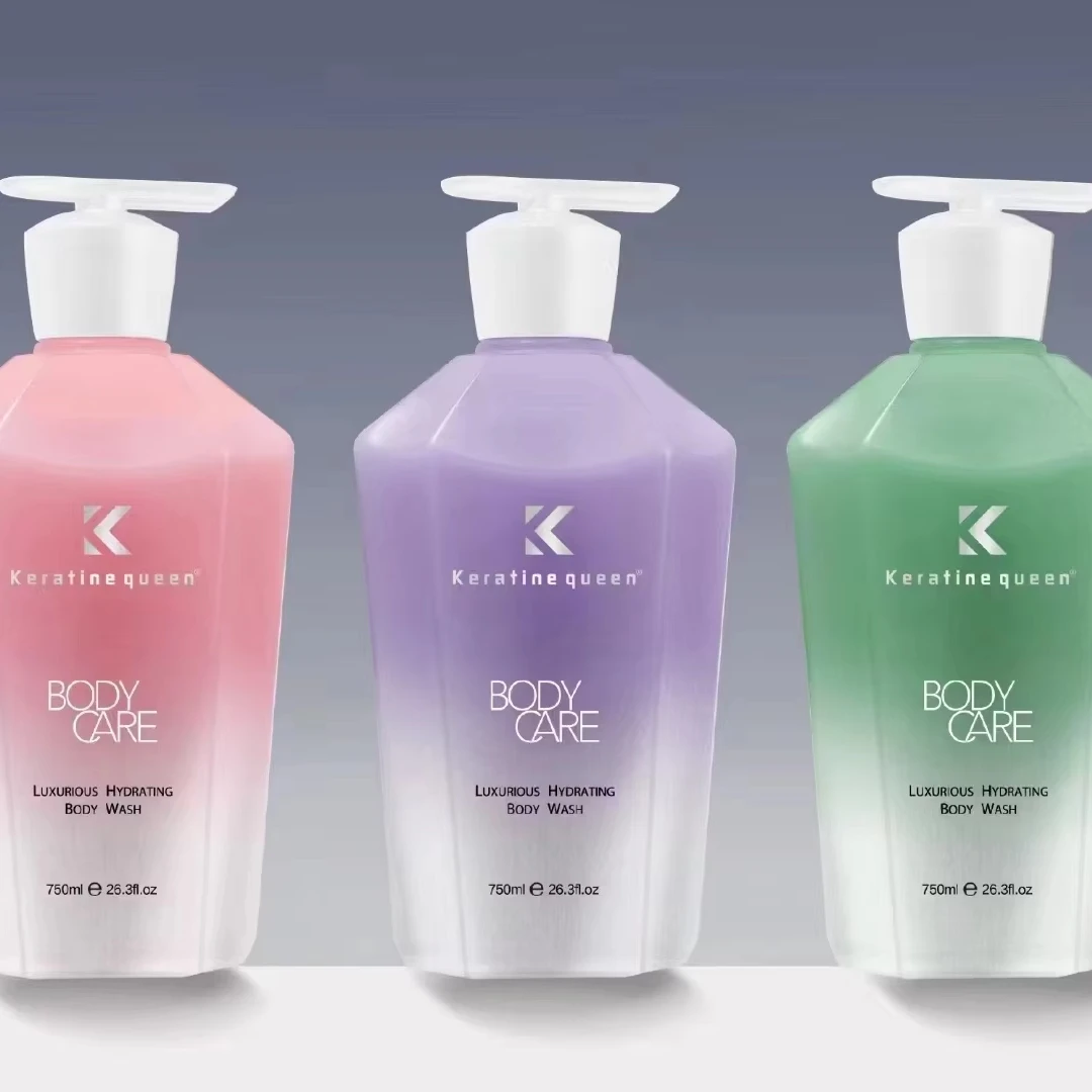 KQ factory Lily wood lavender long lasting fragrance Shower Gel rich delicate foam  Luxury Nature  Body Lotion Hotel  body wash