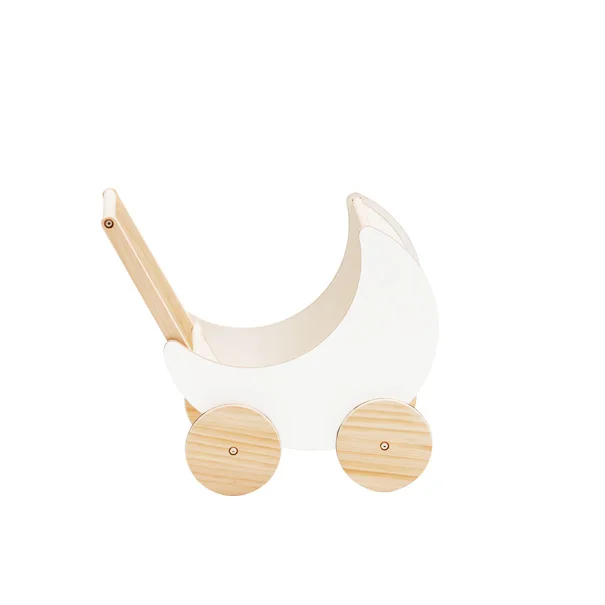 
Toddler Wooden Push Cart Kids Wood Toy Shopping Cart Trolley Toy for Kids 