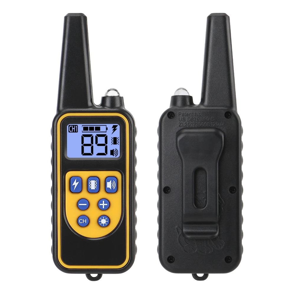 
Collar Rechargeable Electric With LCD Display for All Size Waterproof Remote Control Pet Dog Training Bark stopper 