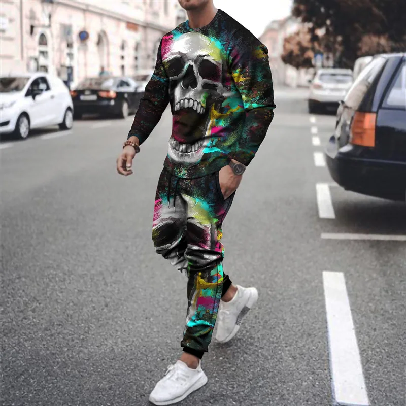 sweater set fashion design jogging suits custom polyester jogging suit streetwear 3D digital printing african print sportswear