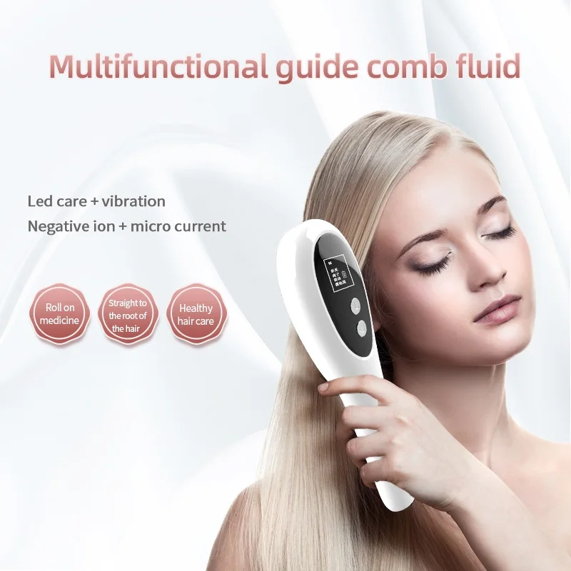 portable EMS hair growth comb  laser comb hair brush
