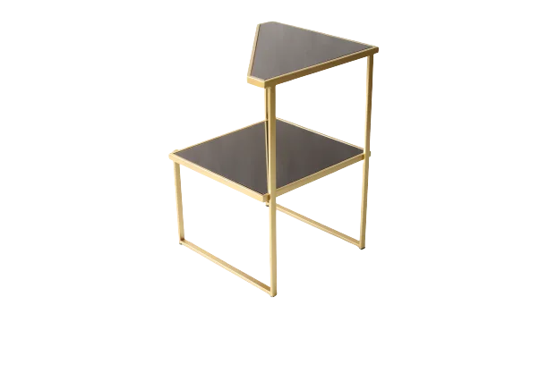 Фабрика Golden Arts, мебель для дома, Современная гостиная, креативный диван, Двухслойный дизайн, черный стеклянный боковой стол