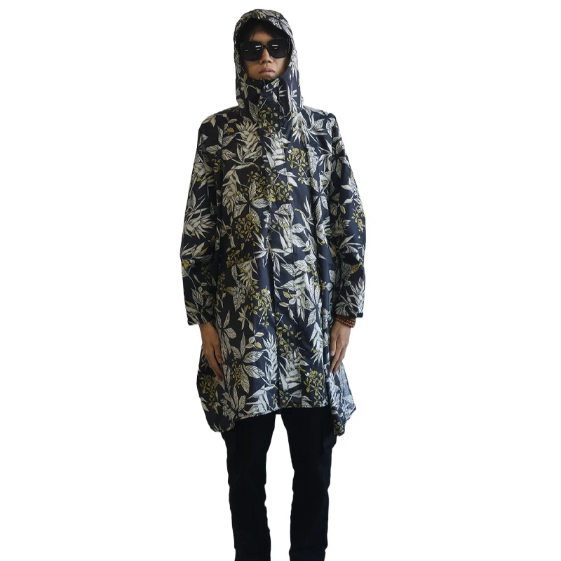 Outdoor Non-Disposable Raincoat Single women Anti-Storm Full Body Long Adult Men Electric bike Rain Cape