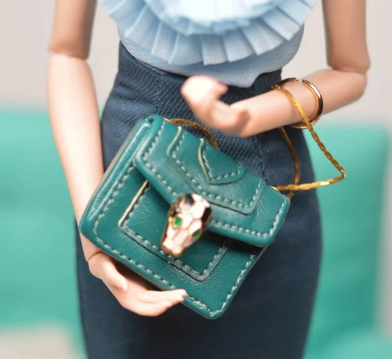 Miniature Bags for dollhouse,1/6 1:12 1:3 BJD doll/Ken/Royalty,Purse,High-end handmade customization