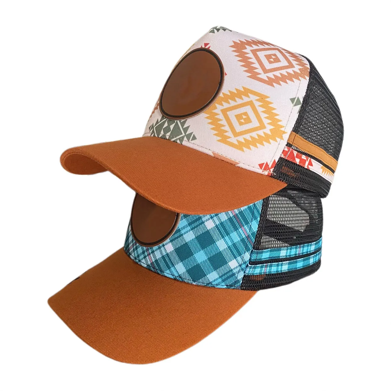 Australia 5 panel side stripe high profile trucker cap custom embroidery patch printed design trucker cap wholesale