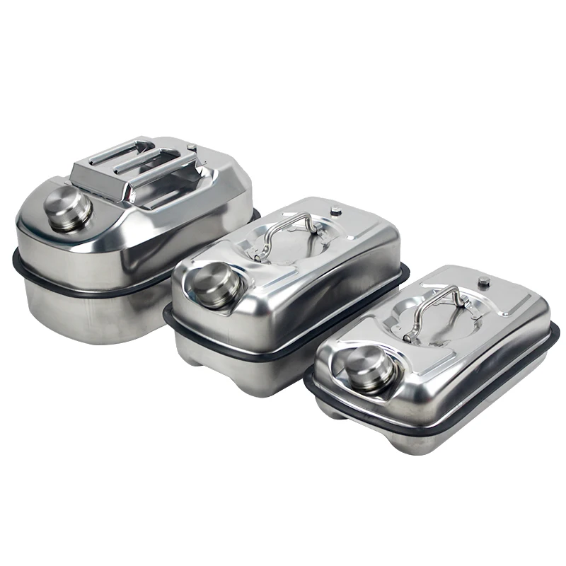 304 stainless steel 5L Jerry can diesel can car spare fuel tank