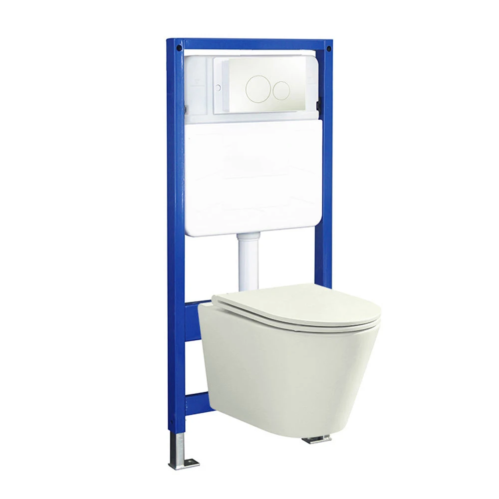 DOLOGI High-Quality Toilet with Push Button Flush concealed tank American Standard, and Concealed Cistern