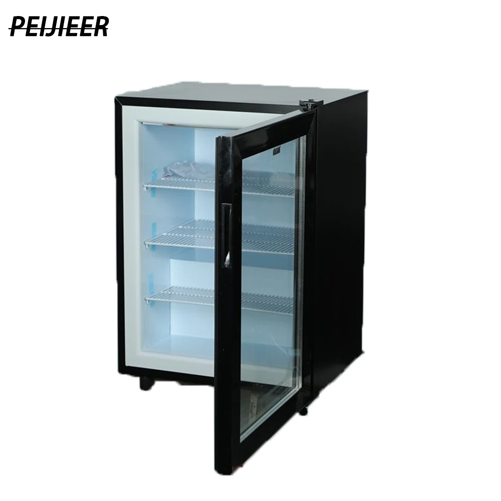 hot sale glass door room hotel refrigerator fridge freezer