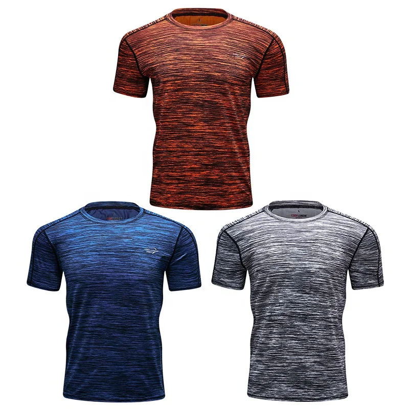 Hot sales high quality custom logo raglan polyester fitness athletic men t shirt
