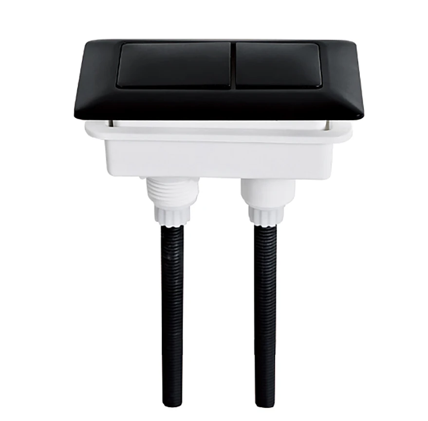 Modern Design Dual Flush Toilet Tank Flusher Top Push Button Rectangle Dual Flush Valve Toilet Push Button