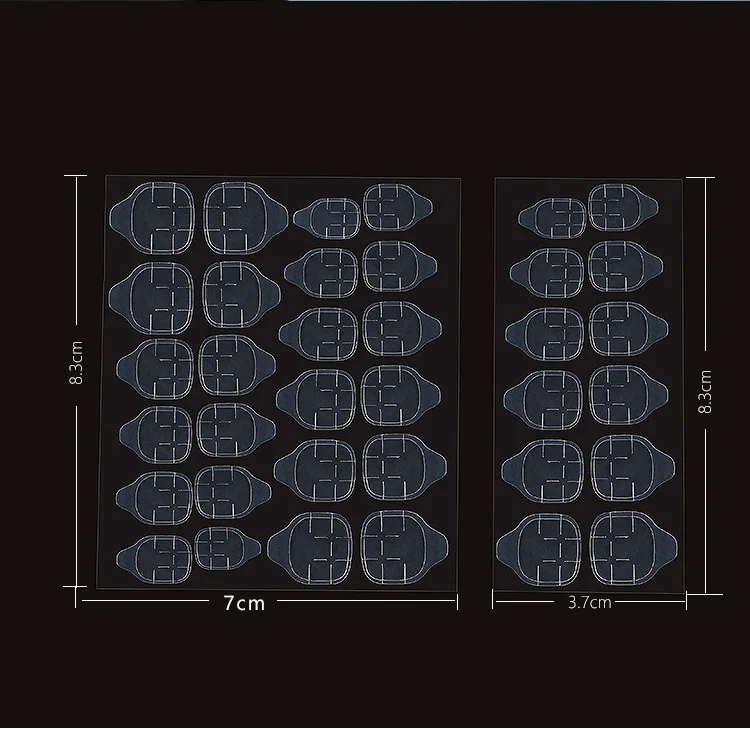 Hot Sale Jelly Transparent Double Side self Adhesive Nail Sticker for Girls