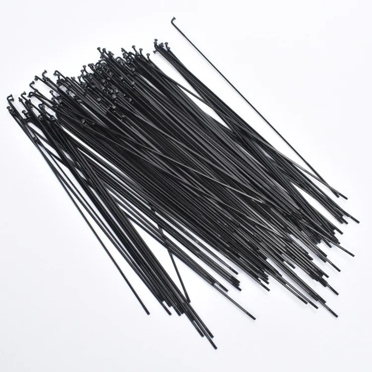 Wholesale factory 14G steel spokes black silver mountain bicycle road custom spoke 80-300MM parts