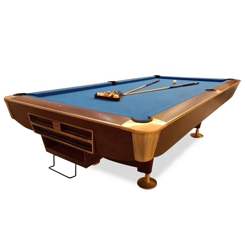 Competitive Price American 9ft Billiard Slate Leather Pocket Pool Table for Nine-Ball Billiard Table