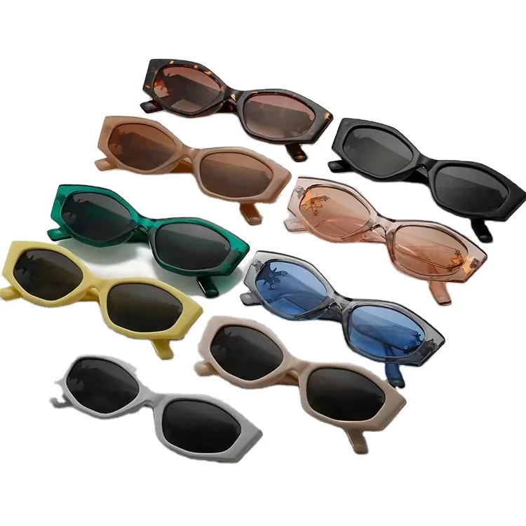 8627 Wholesale Fashion Personality Retro Pc Cat Eye Shades Sunglasses Sun Glasses 2021