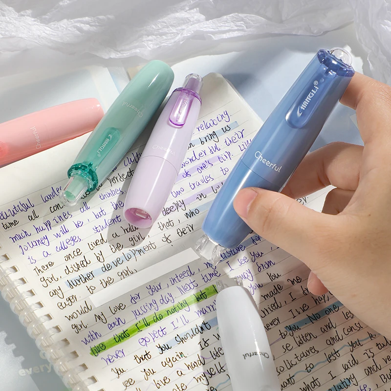 Factory OEM  customization Press Type cute  student corrector transparent  Refill kid student correction Tape