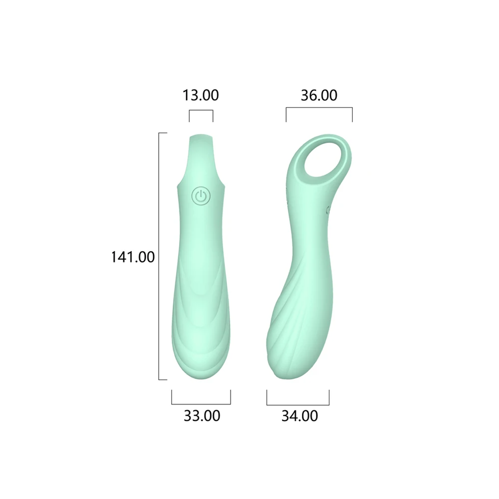 AV Wand Vibrator Liquid Silicone 10 Frequency Ultra Strong IPX7 Waterproof G-Spot Simulation Massager for Female Masturbation