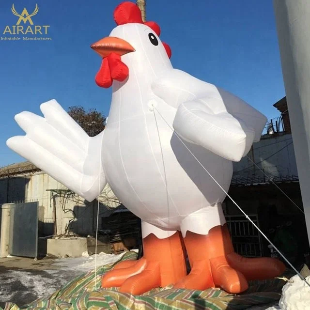 Hot sale inflatable chicken cartoon inflatable rooster toy