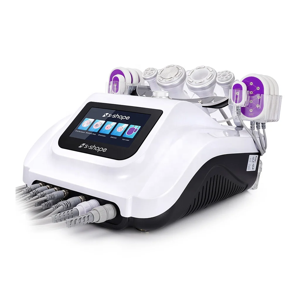 Classic Vacuum RF Cavi Machine Body Shape LED Light S Shape Cavi Machine 30k V Face Lift
