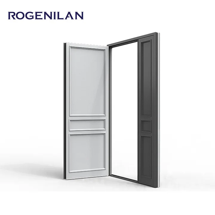 Rogenilan алюминиевая передняя двойная входная дверь внешняя