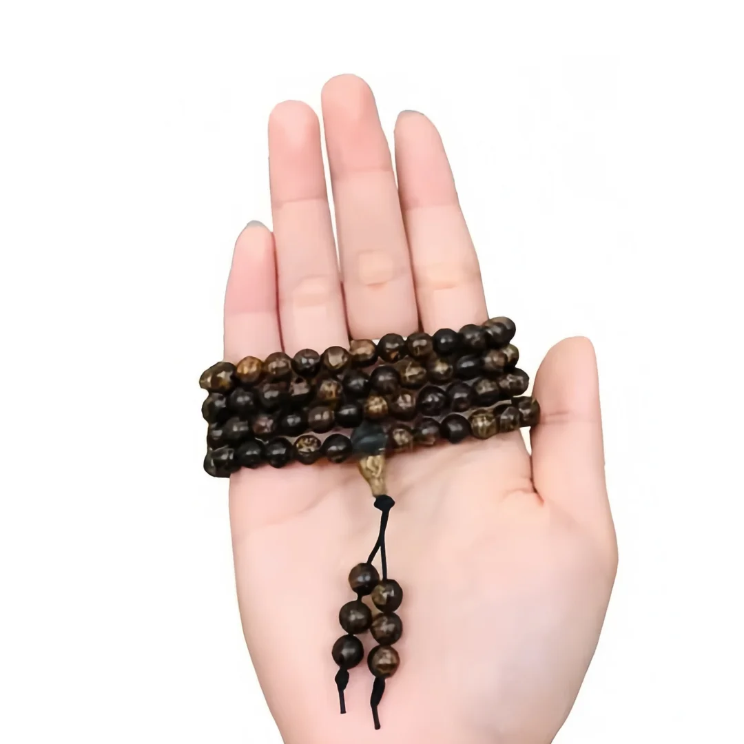 Hot Sale Vietnam Fragrance Wood Bracelet Couple Agarwood 108 Bead stretch fashion bracelet  handmade jewelry