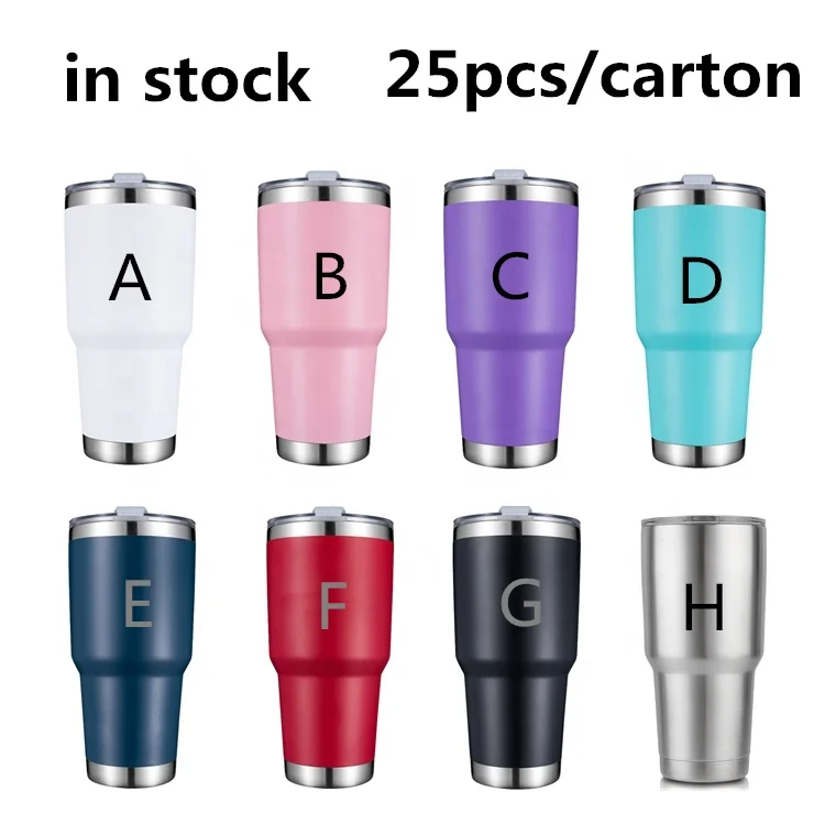 Amazon Hot Selling 30 oz Double Wall Stainless Steel Water Tumbler Travel Mug Custom Logo thermal glasses insulation Large mugs