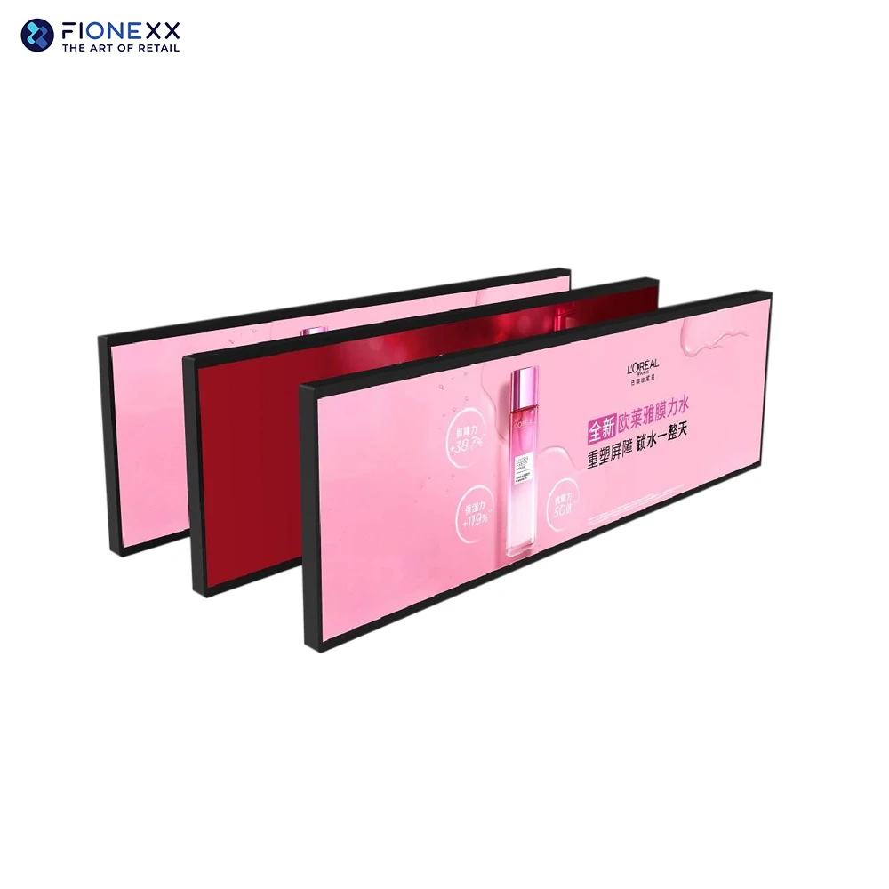 Retail Store Shelves Screen 3840*1080 Stretched Bar Lcd Display 700nits For Supermarket Advertising Kiosks TV Digital Signage