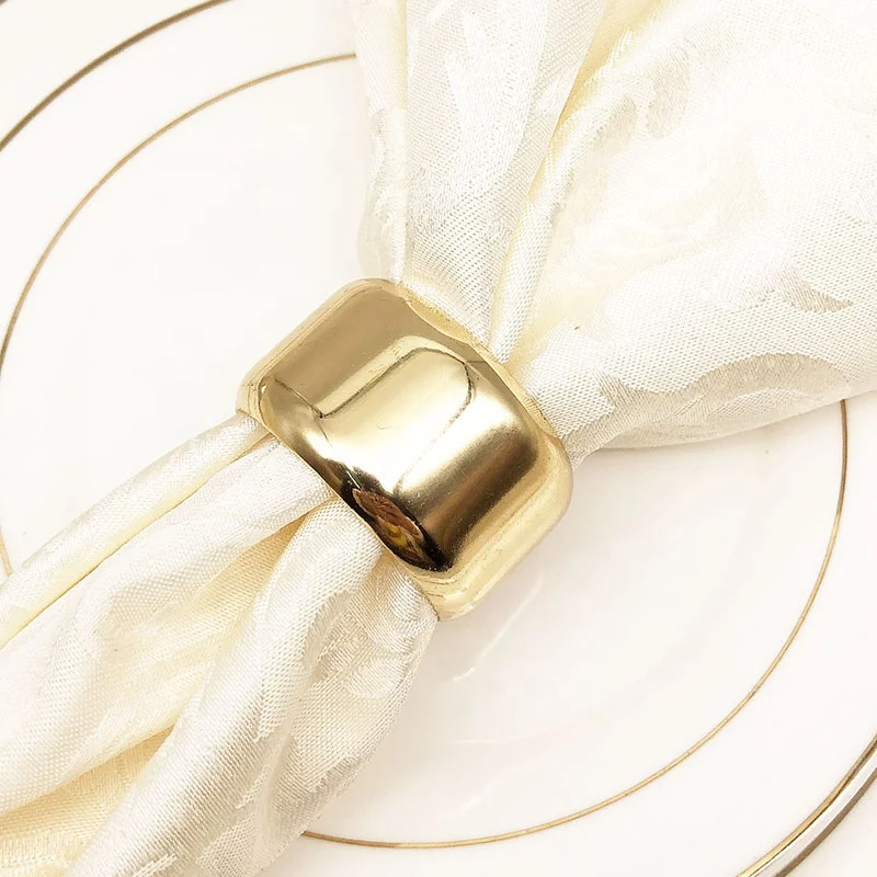 Everyday Gold Round Napkin Rings for Wedding