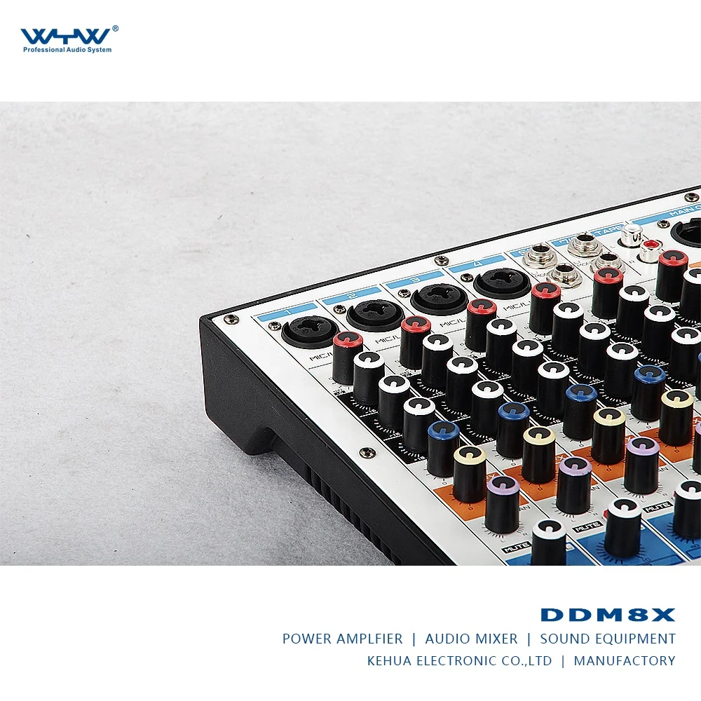 small 8-channel audio mixer