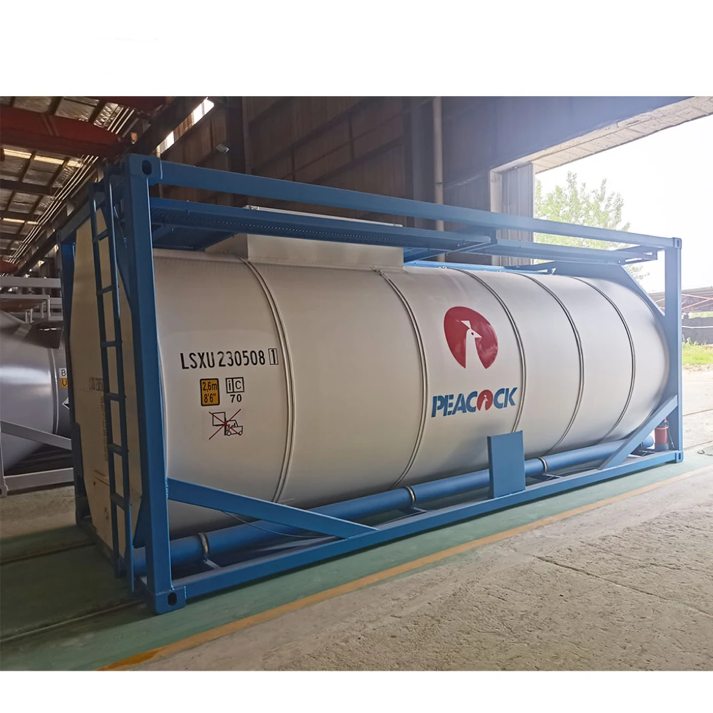 17.5 CBM 20 ft chemical tank container transport hydrochloric acid with ASME standard