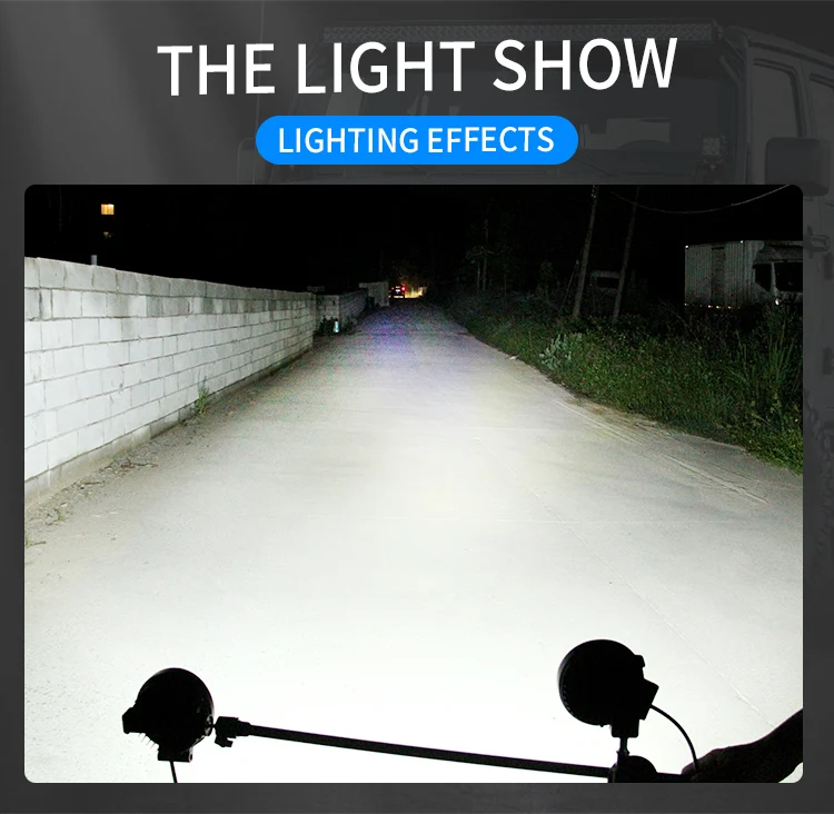 High Quality car Led Work Lights 4 Inch 6000K 72W LED Driving Work Light Lamp Headlight Off Road For Truck SUV ATV Boat