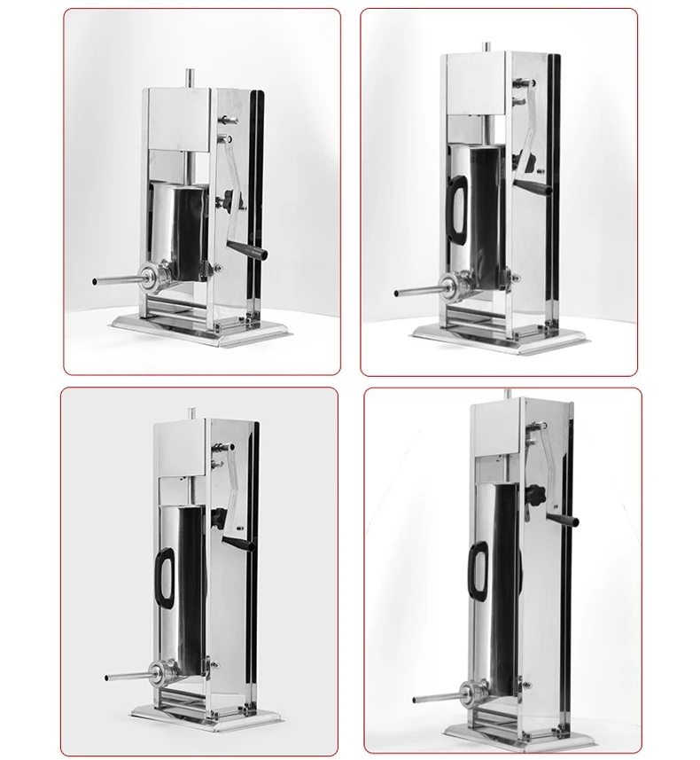 4L 6L 8L 10L Housemade Vertical Manual Stainless Steel Machine Filling Sausage Syringe Filler Meat Maker