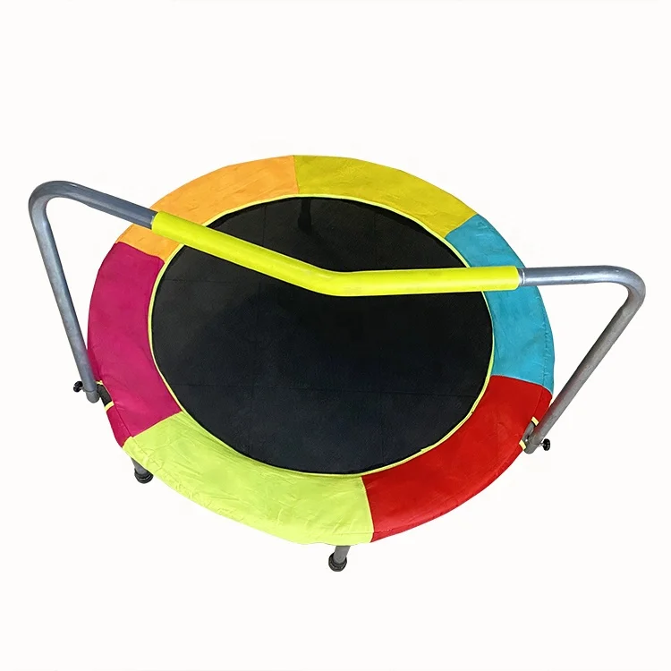 Garden Indoor Children Adult Fitness Exercise Folding Trampoline With Handrail