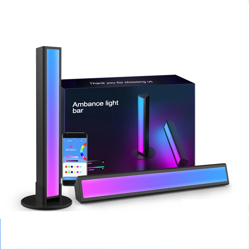 Smart LED Strip Light Sound Control Pickup Rhythm Light Music Atmosphere Light RGB APP Control TV Bar Colorful Lamp Two Packs