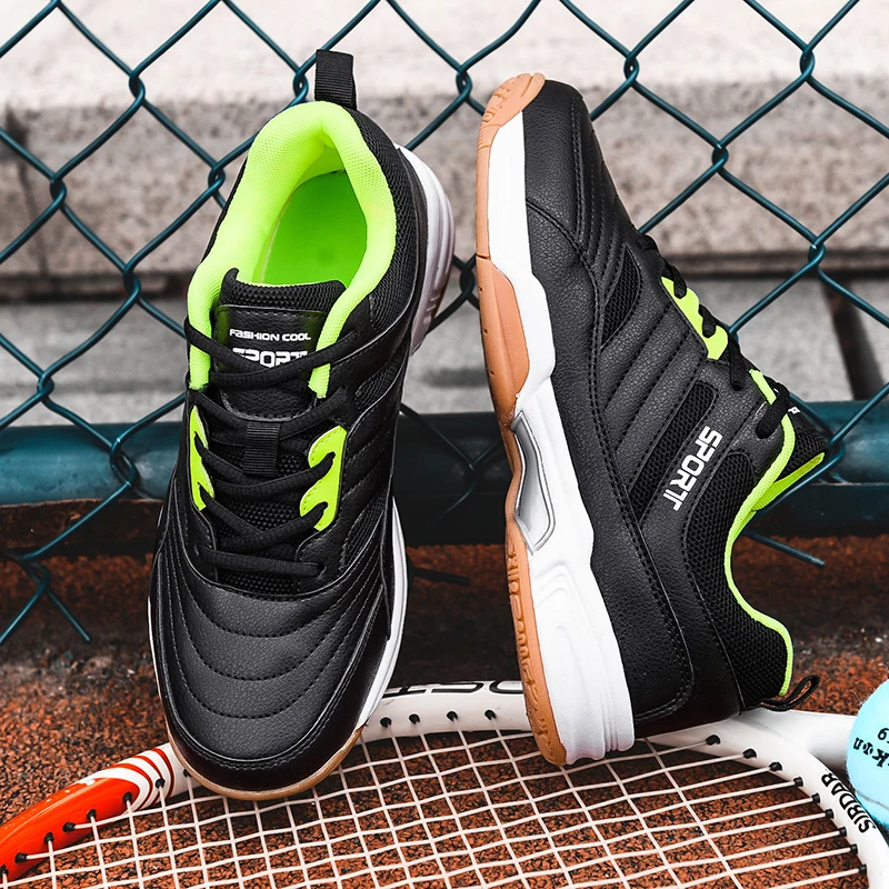 Customized lightweight indoor Tennins sports Pickleball Shoes  rubber white badminton shoes for men 38-48