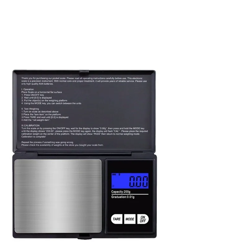 Food digital Weighing Hand Scale, Backlight Diamond Mini Pocket Scale