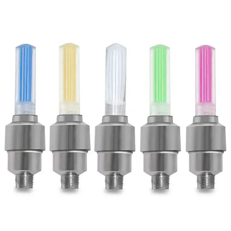 Colorful Bicycle Accessories Led Car Bike Wheel Lights With Safety Seat Tire Valve Flashing Wheel Lights