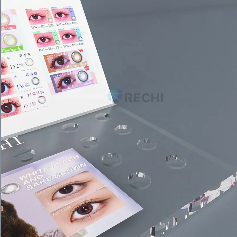 RECHI Customized Beauty Eye contact lenses Display Stand Multifunctional and Universal