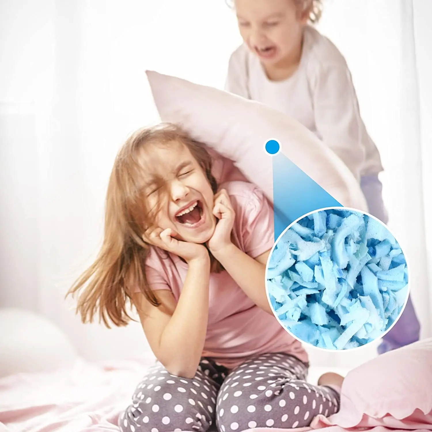 Hypoallergenic Comfortable Shredded Memory Foam Filling for Pillow, Cushion, Dog Beds, Crafts, Chair