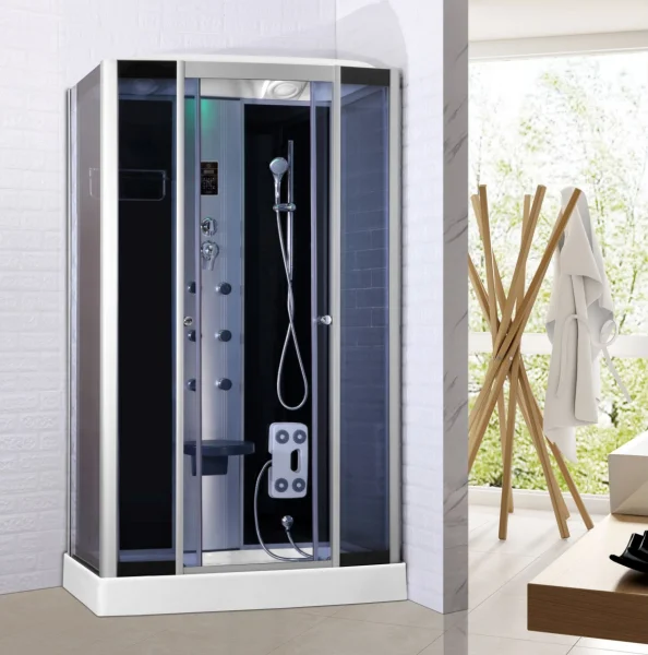 Hardware Accessories Bath Luxury CE Bathroom 6mm Modern ABS Aluminium Alloy Sector Sliding Dubai Blue Film Shower Room Arc CICCO
