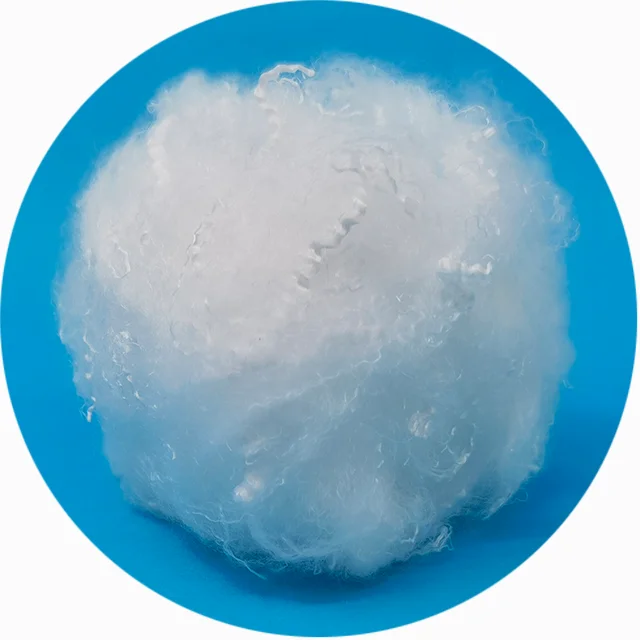 Recycled like goose down fiber polyester 0.9D 32MM fiber