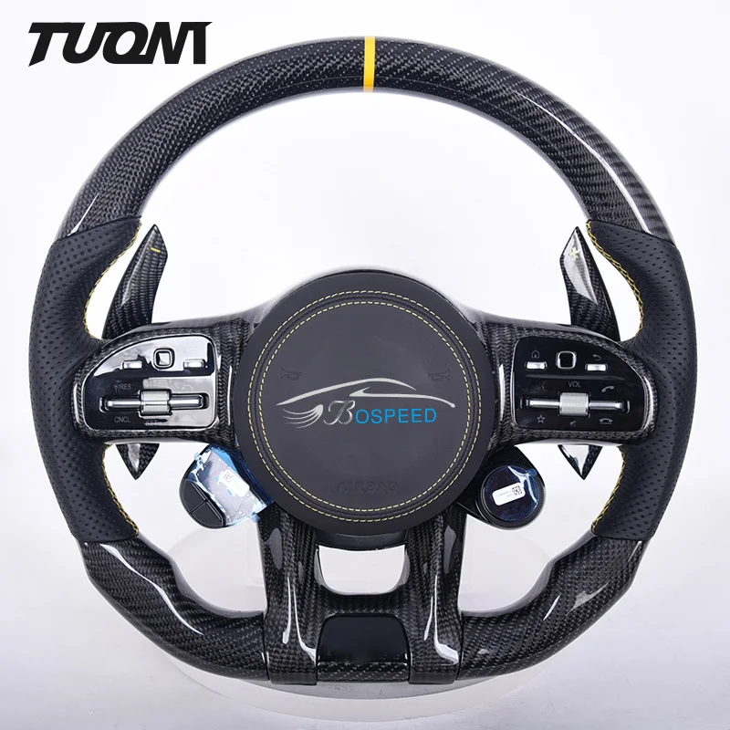 Carbon Fiber Car Steering Wheel For Mercedes Benz AMG A C E G S Class C43 A45 W205 W204 G55 G500 W212 W463 C63 S63 CLS63 E63