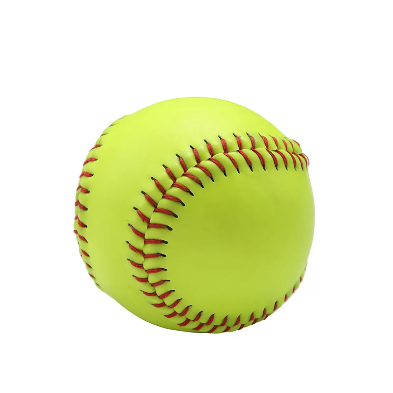 Custom Design Printed Logo Full Grain Leather PU PVC Leather Flat Seam Raised Wool Cork Softball Training Weighte Baseball Balls